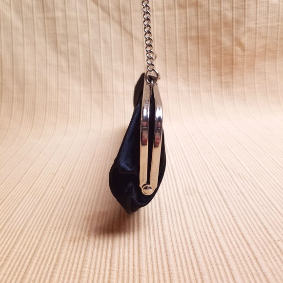 Aldo Satin Black Clutch - Picture 2 of 6